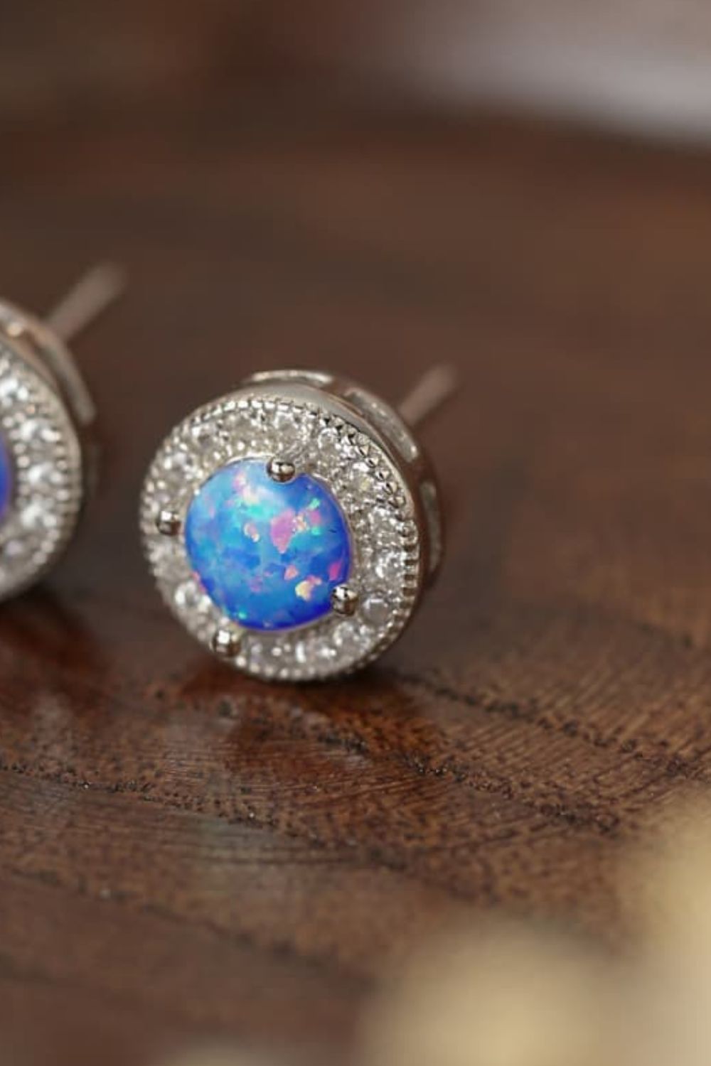 Opal 4-Prong Round Stud Earrings  Earrings- Doll Fits