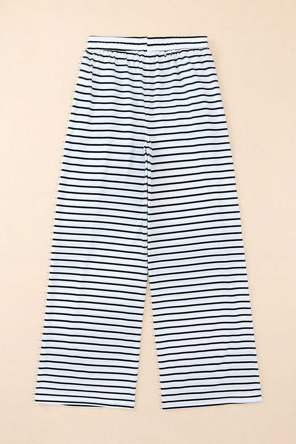 Striped Drawstring Waist Wide Leg Pants  Pants- Doll Fits