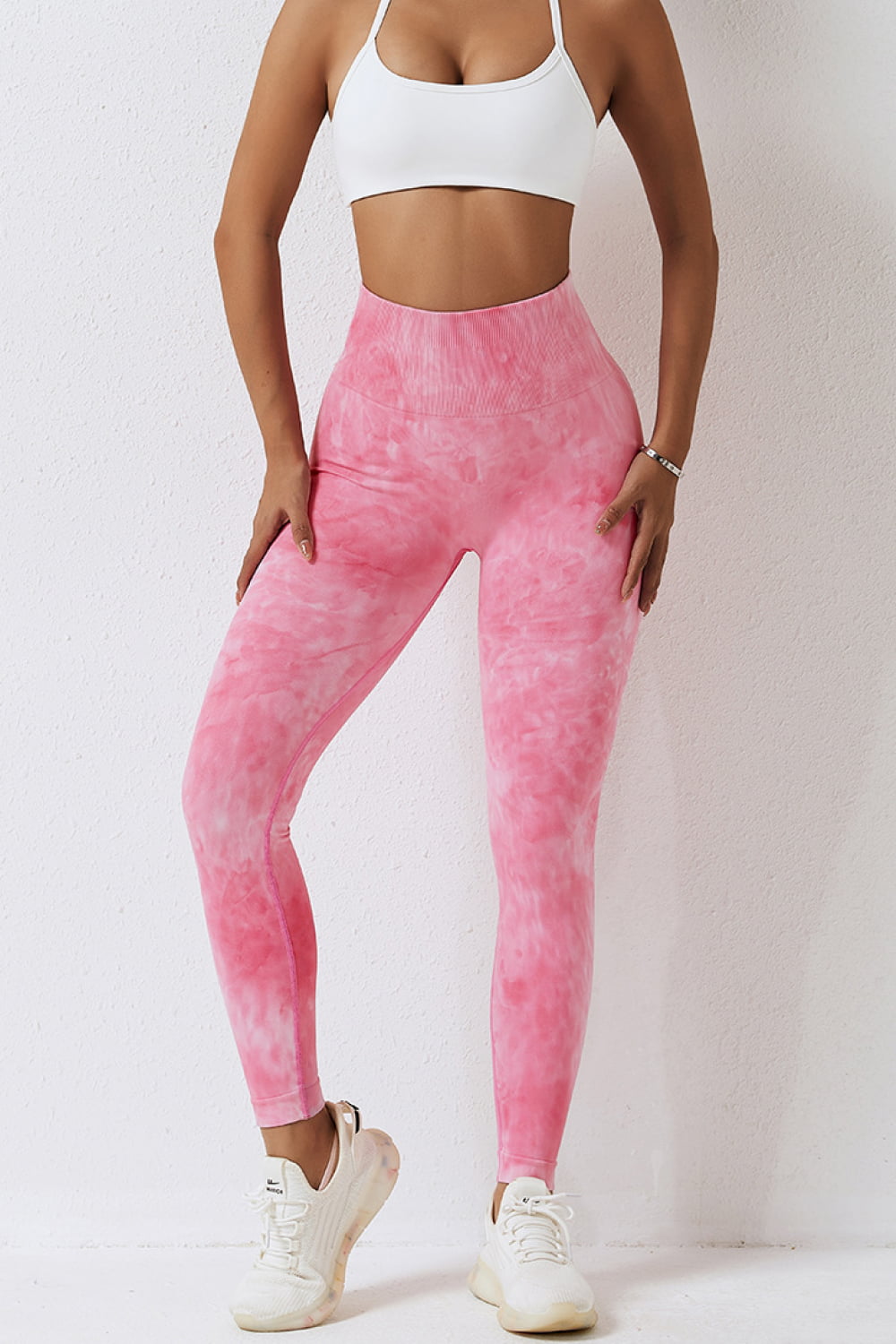 High Waist Tie-Dye Long Sports Pants  - Doll Fits