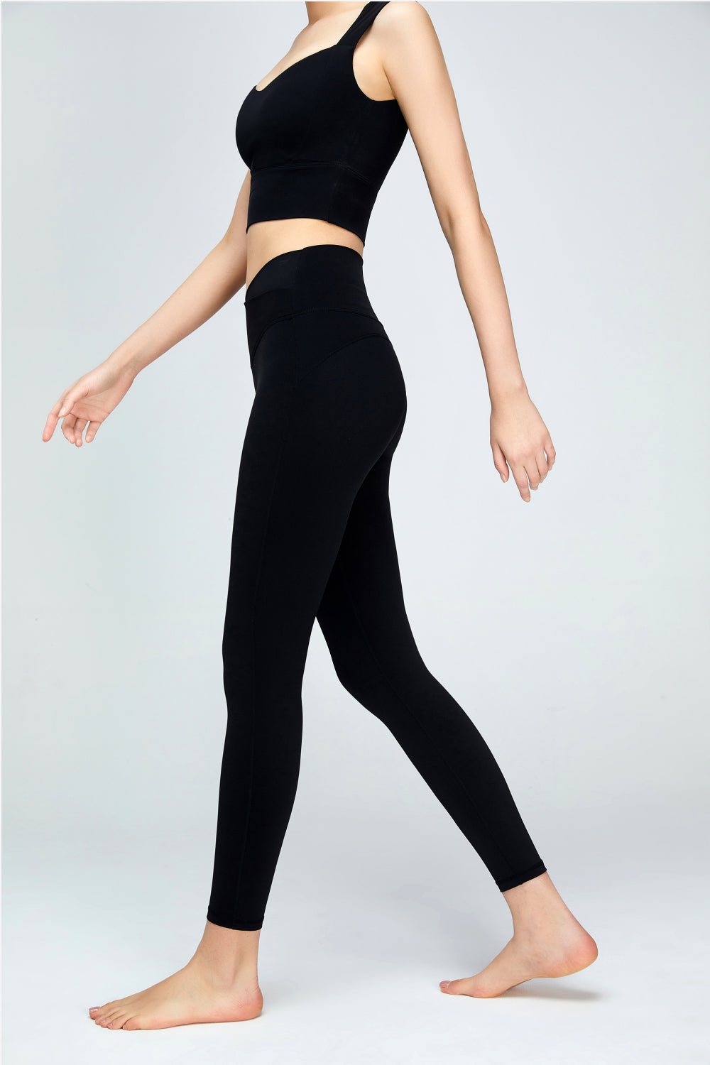 V-Waist Sports Leggings  Activewear- Doll Fits