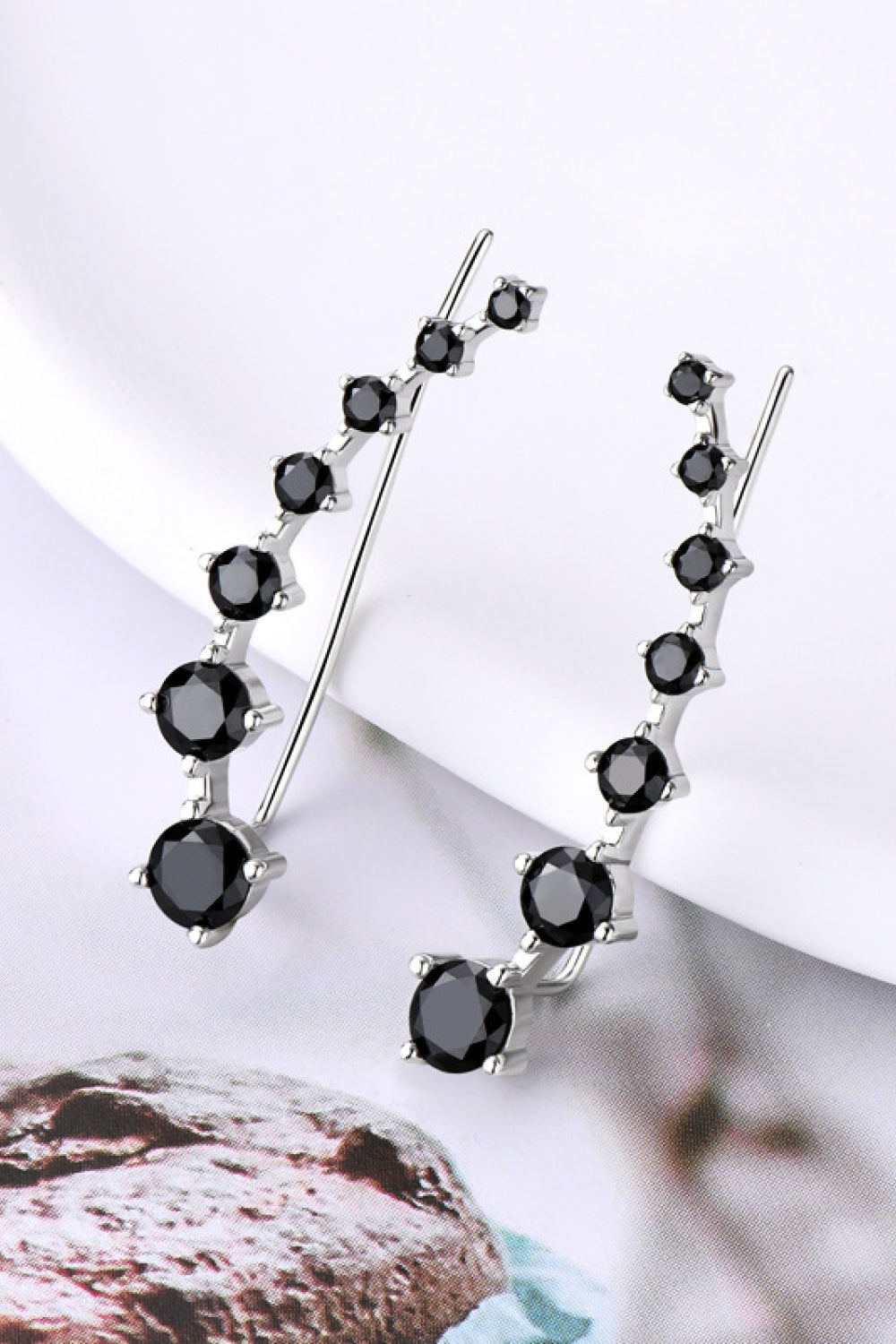 1.9 Carat Moissanite 925 Sterling Silver Earrings  Earrings- Doll Fits