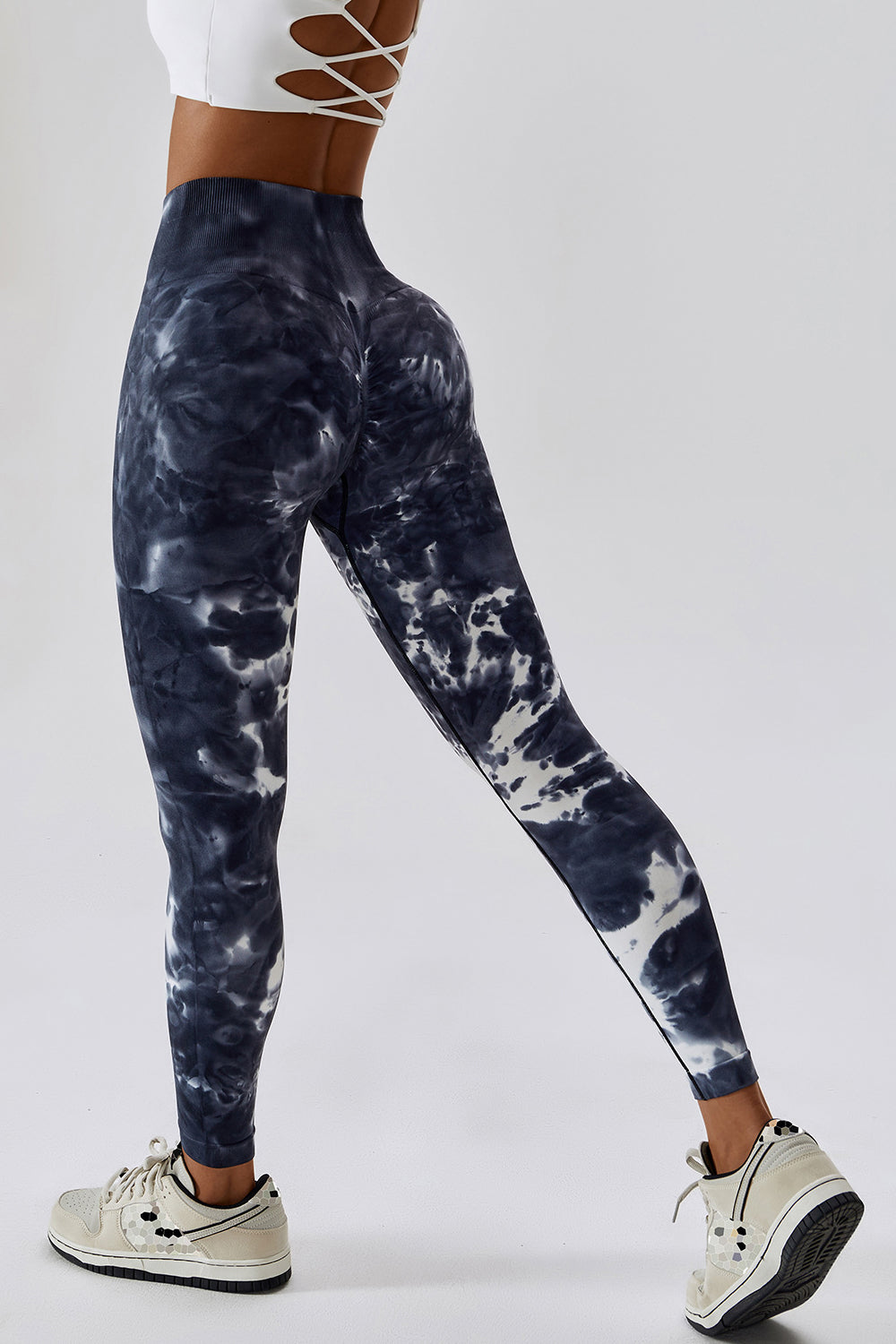 High Waist Tie-Dye Long Sports Pants  - Doll Fits