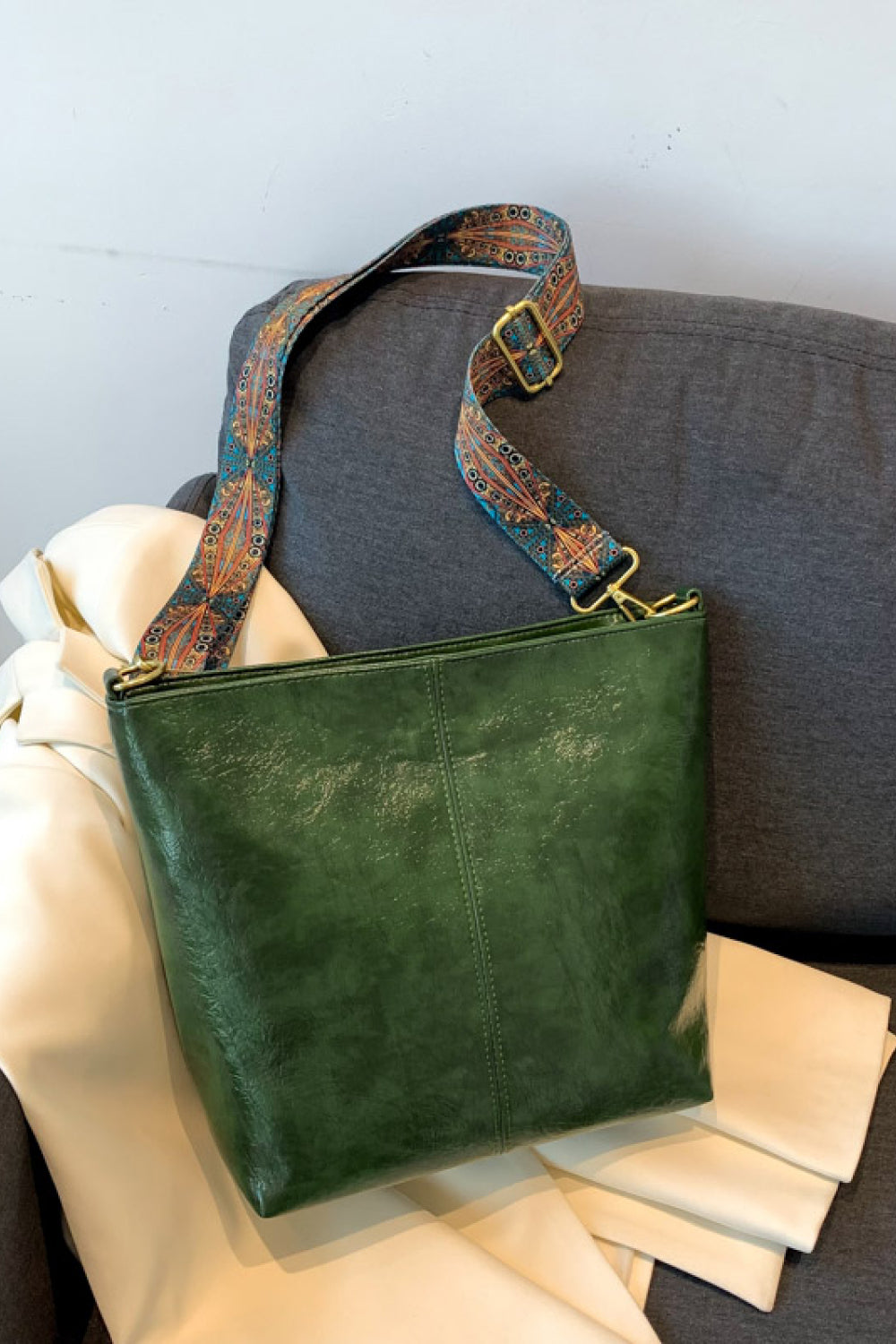 PU Leather Shoulder Bag  - Doll Fits