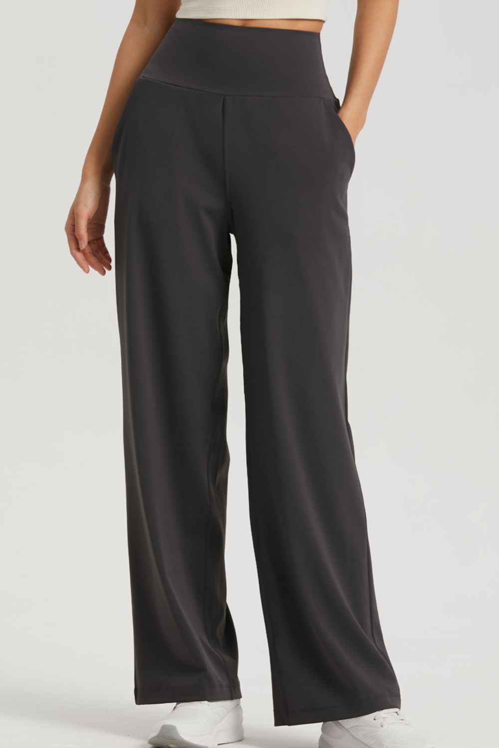 Straight Leg Sports Pants with Pockets  - Doll Fits