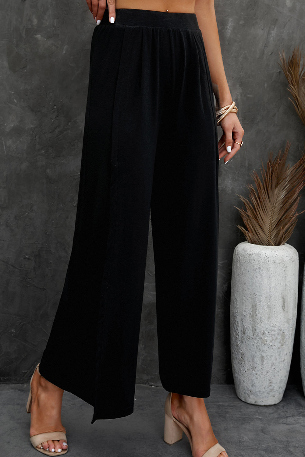 Split Wide Leg Pants  Pants- Doll Fits