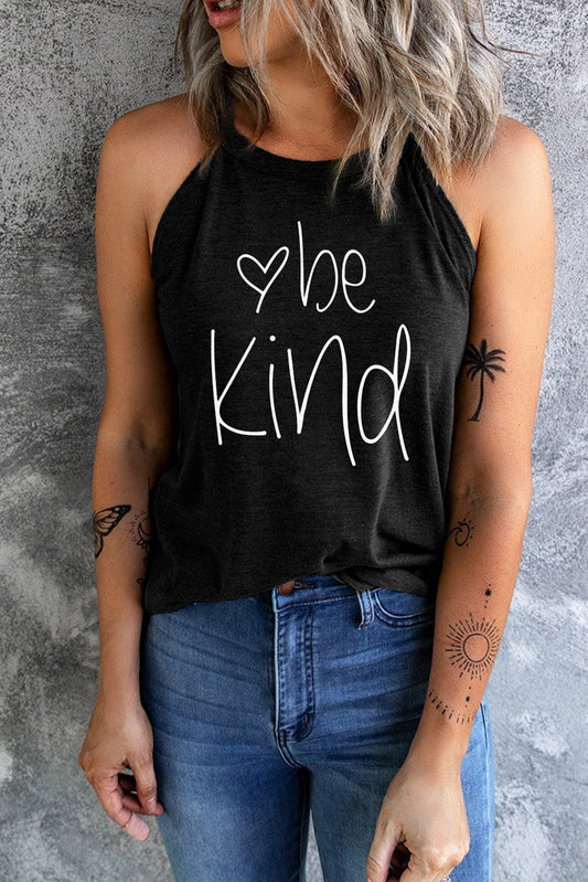 BE KIND Graphic Round Neck Tank  Shirts & Tops- Doll Fits