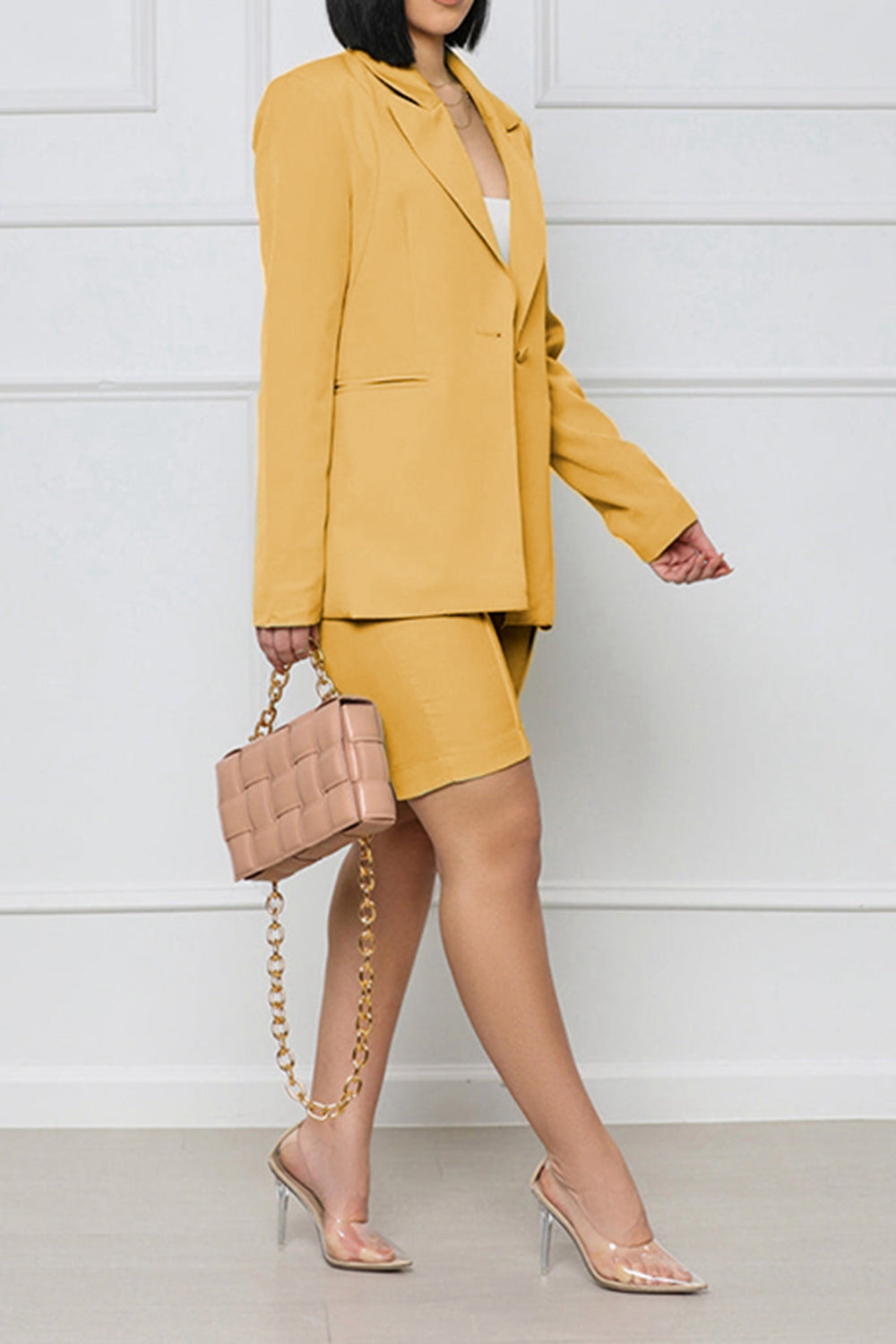 Long Sleeve Blazer and Shorts Set  - Doll Fits
