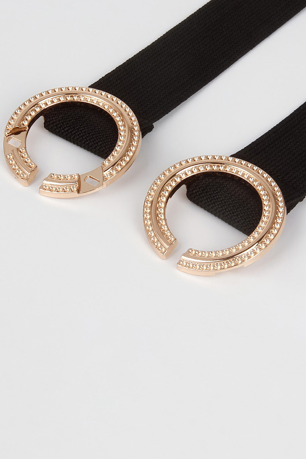 Double Hoop Buckle Elastic Belt  Belts- Doll Fits