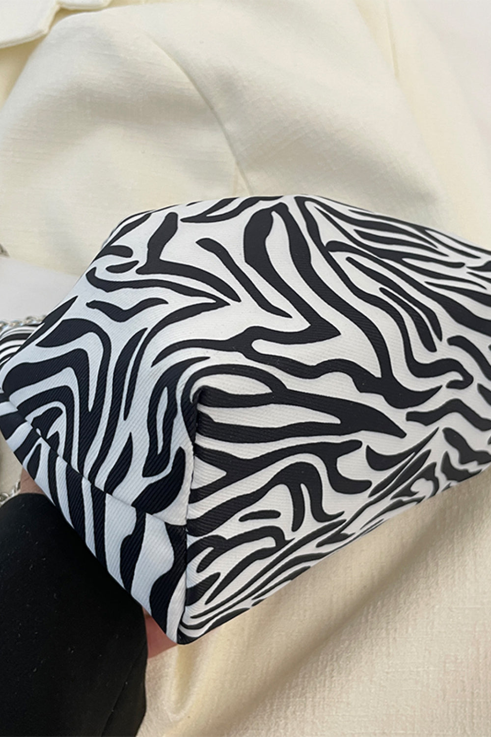 Animal Print Nylon Bucket Bag  - Doll Fits