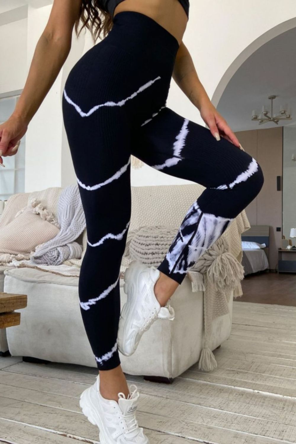 Slim Fit High Waist Long Active Pants  - Doll Fits