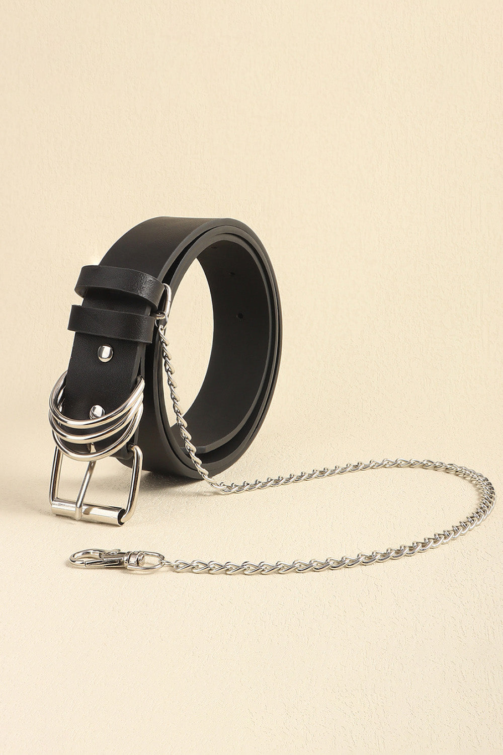 PU Leather Alloy Chain Belt  - Doll Fits
