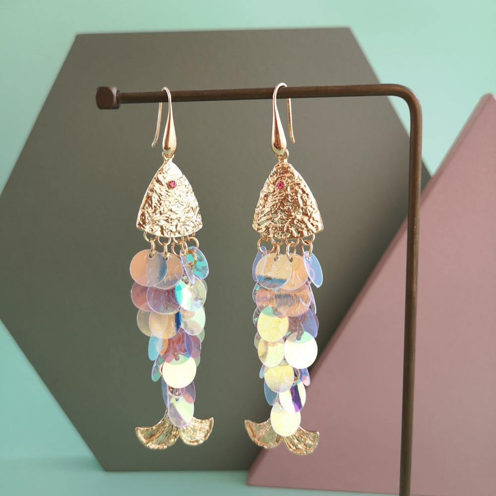 Fish Shape Dangle Earrings  Earrings- Doll Fits