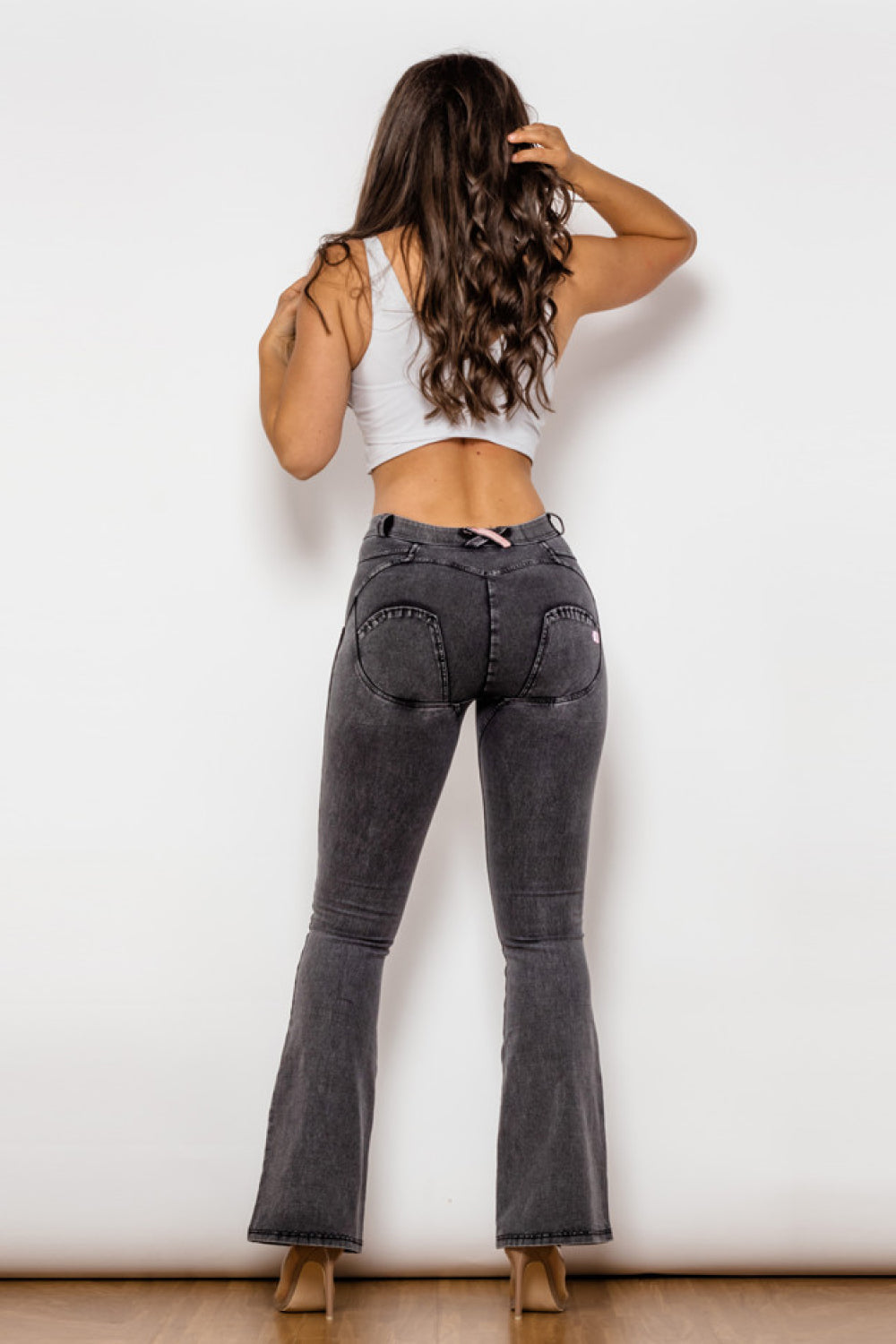 Two-Button Flare Jeans  Pants- Doll Fits