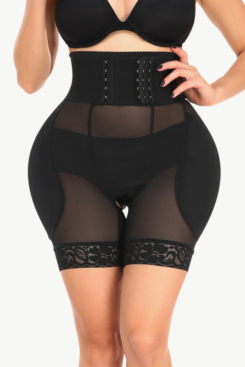 Full Size Breathable Lace Trim Shaping Shorts  Shapewear- Doll Fits