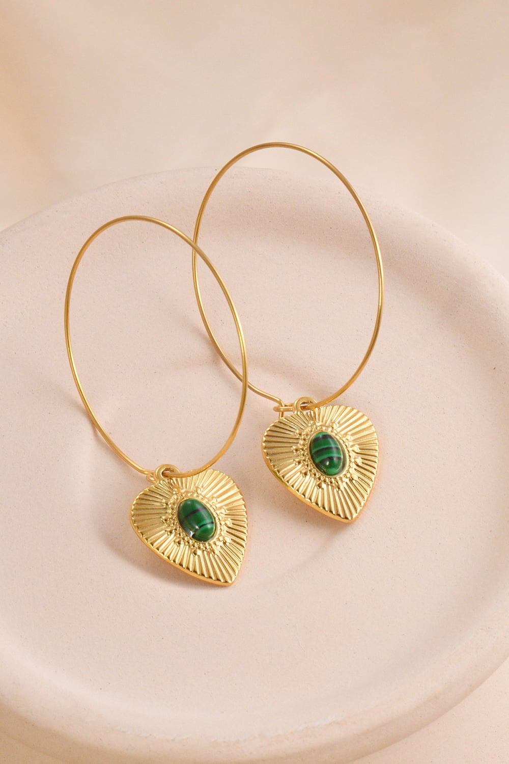 Stainless Steel Heart Earrings  Earrings- Doll Fits
