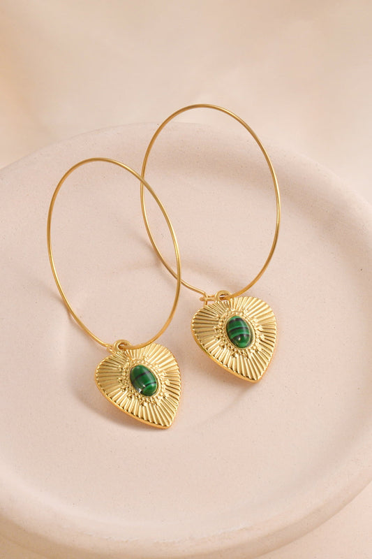 Stainless Steel Heart Earrings  Earrings- Doll Fits