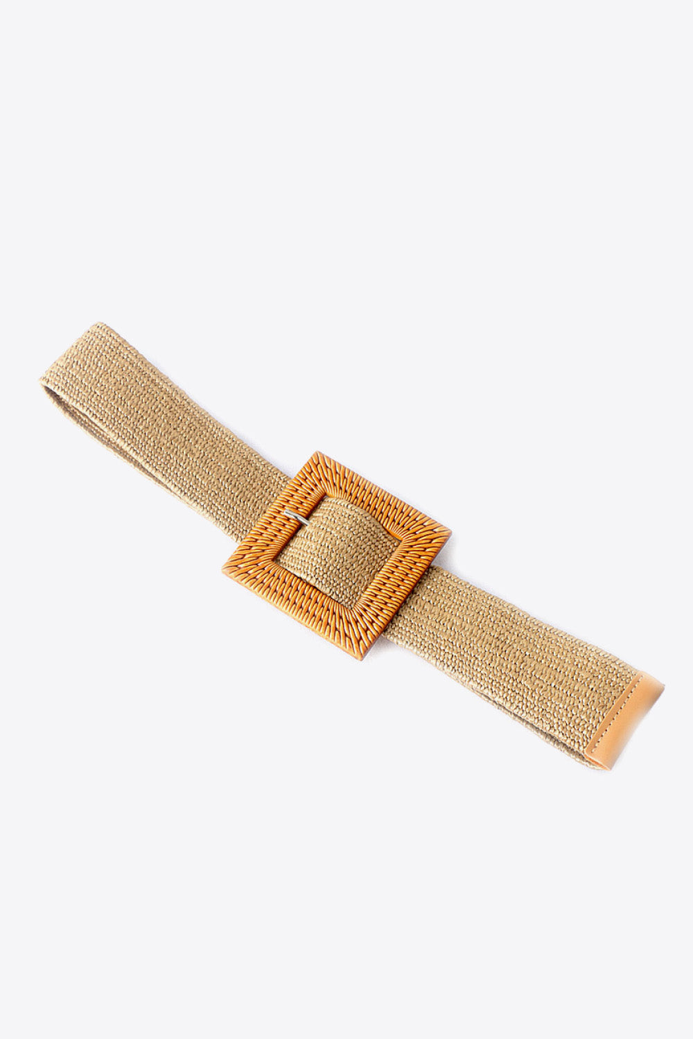 Square Buckle Elastic Braid Belt  Belts- Doll Fits