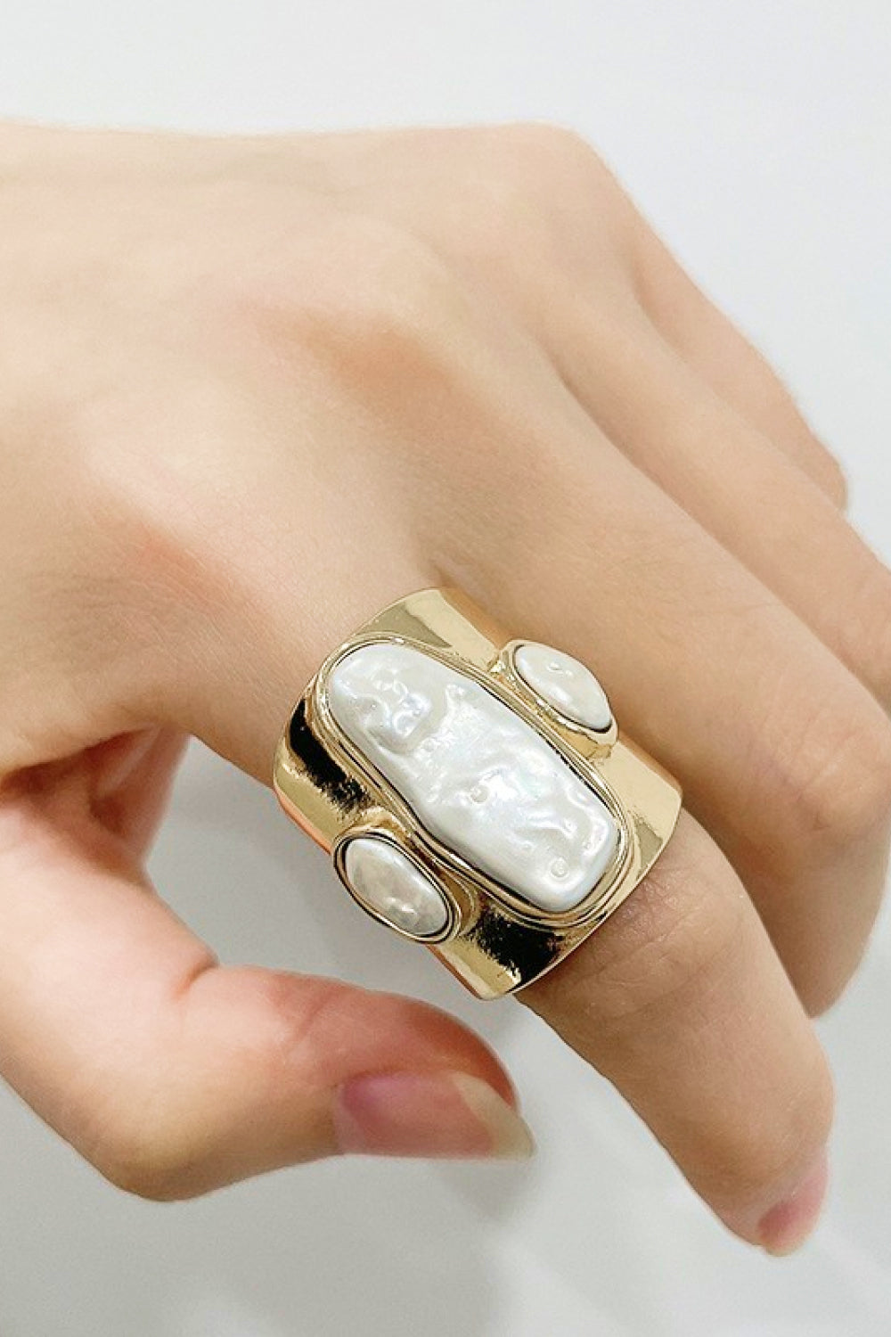 18K Gold-Plated Alloy Ring  Rings- Doll Fits
