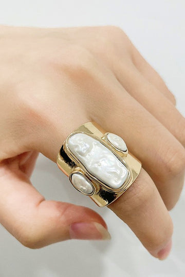 18K Gold-Plated Alloy Ring  Rings- Doll Fits