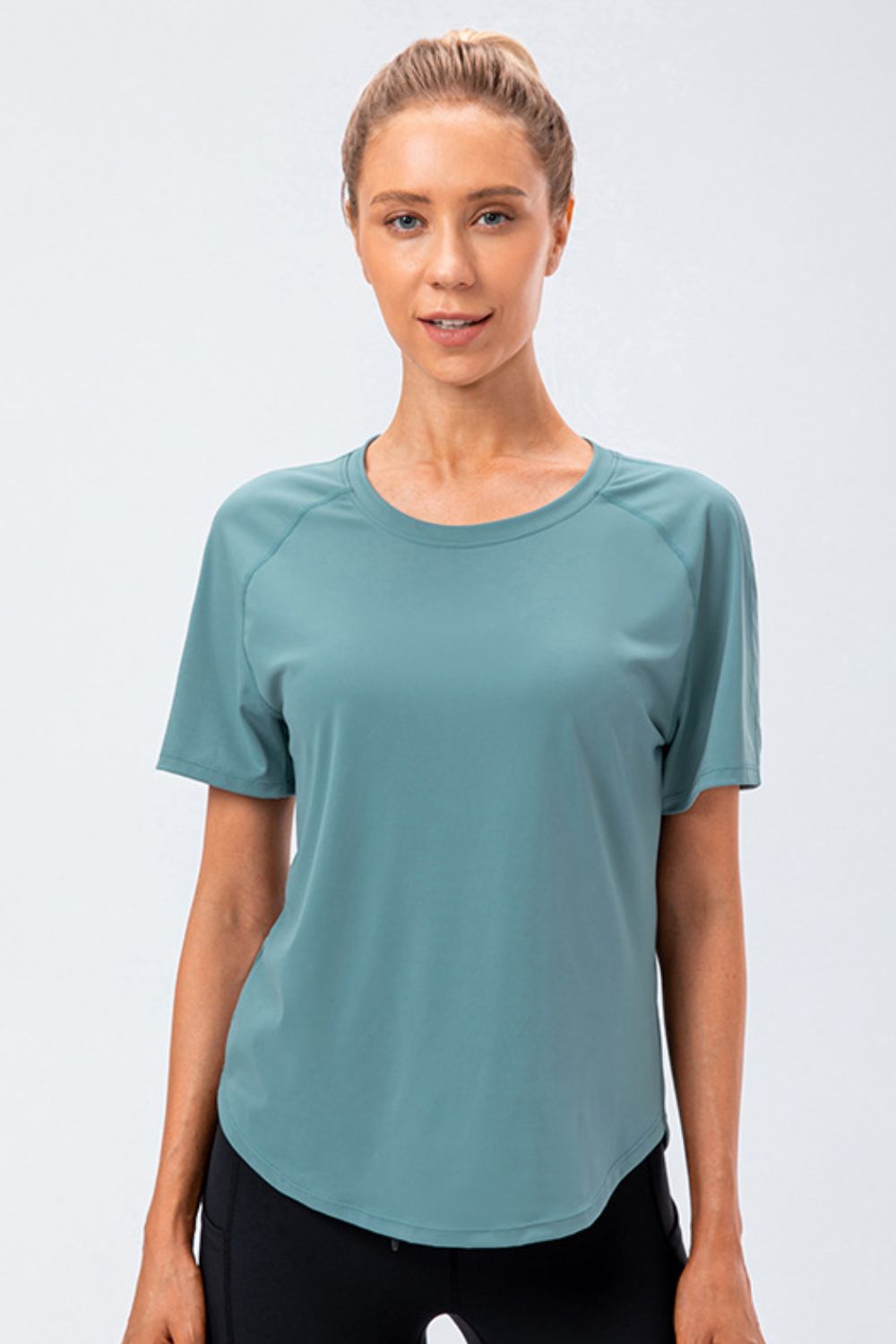 Round Neck Raglan Sleeve Active Tee  - Doll Fits