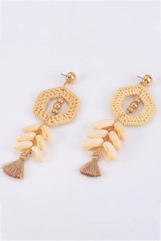 Tassel Shell Copper Earrings  Earrings- Doll Fits