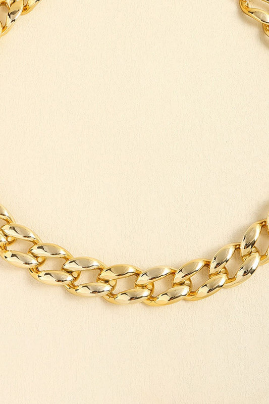 1" Width Acrylic Curb Chain Belt  - Doll Fits