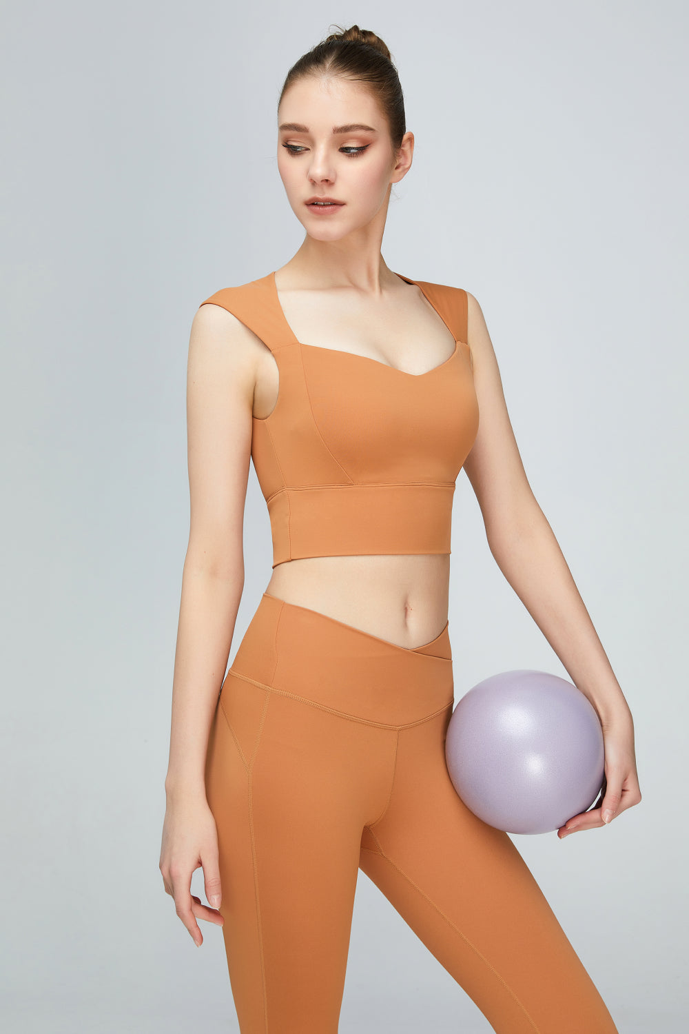 Sweat Absorbing Sleeveless Sports Bra  - Doll Fits