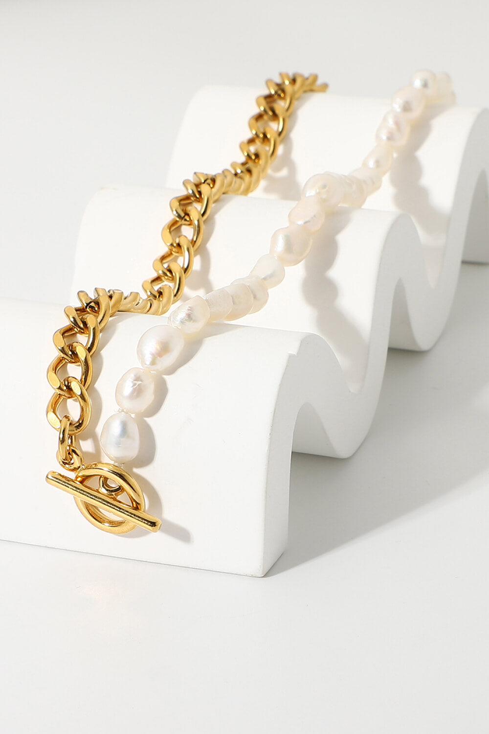 Dream Life Pearl Chunky Chain Necklace  Necklaces- Doll Fits