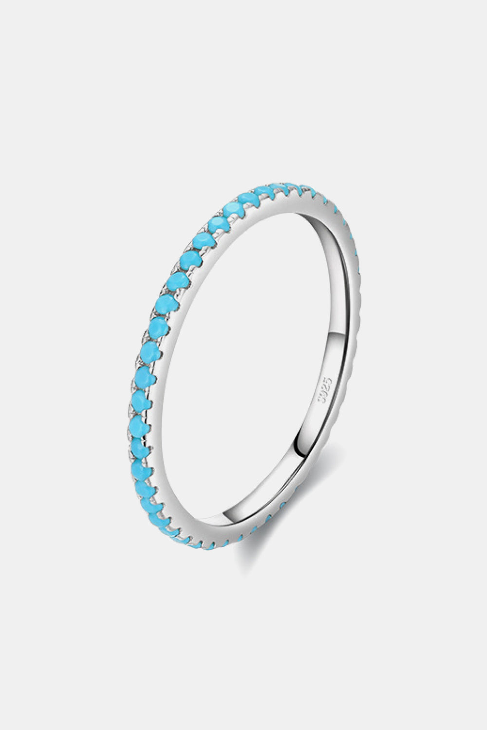 925 Sterling Silver Artificial Turquoise Ring  Rings- Doll Fits