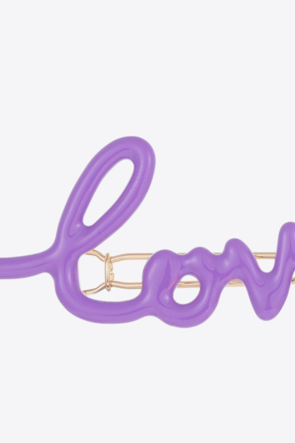 LOVE Alloy Barrette  - Doll Fits