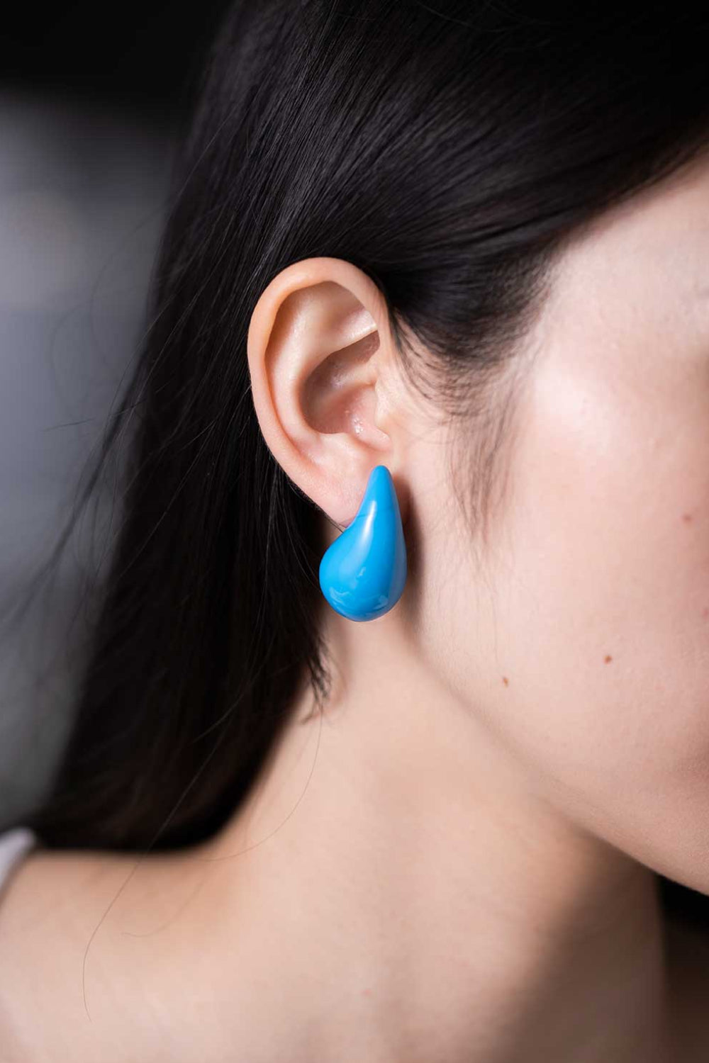 Big Size Water Drop Brass Earrings  Earrings- Doll Fits