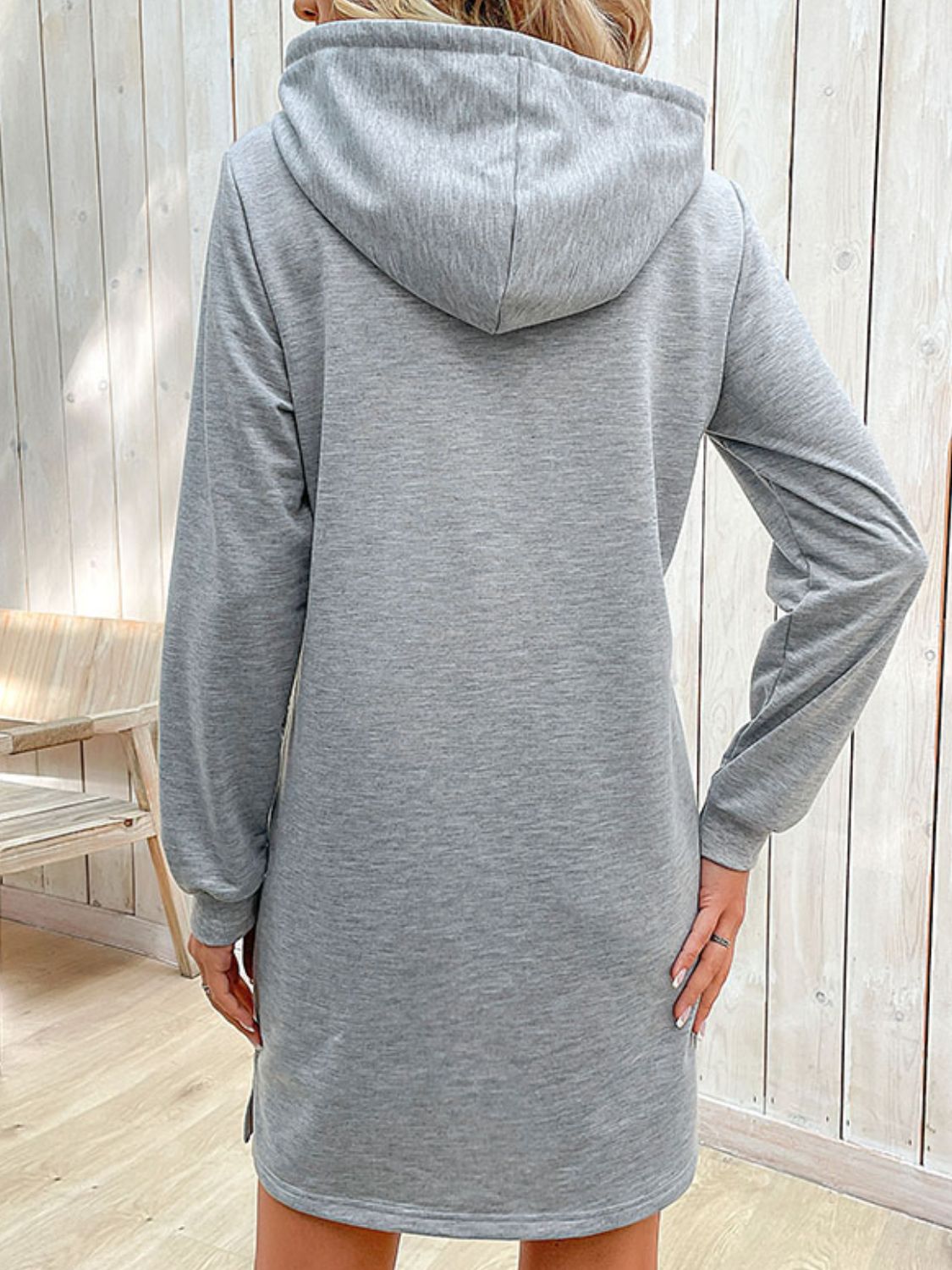 Striped Drawstring Long Sleeve Hoodie  - Doll Fits