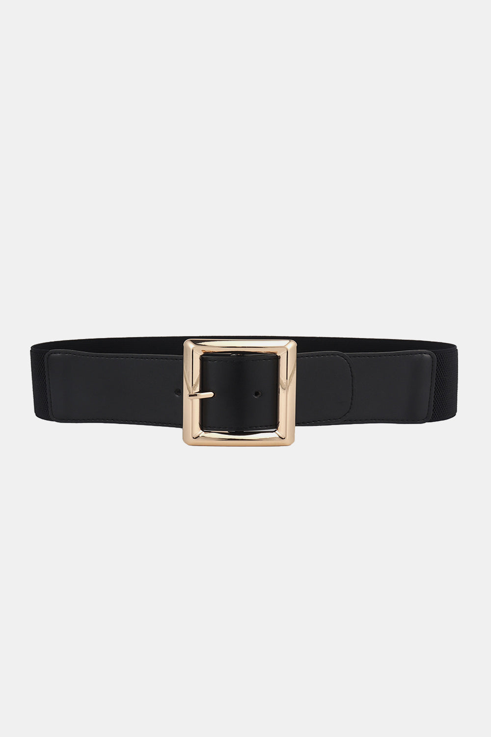 Rectangle Buckle Elastic Wide Belt  Belts- Doll Fits