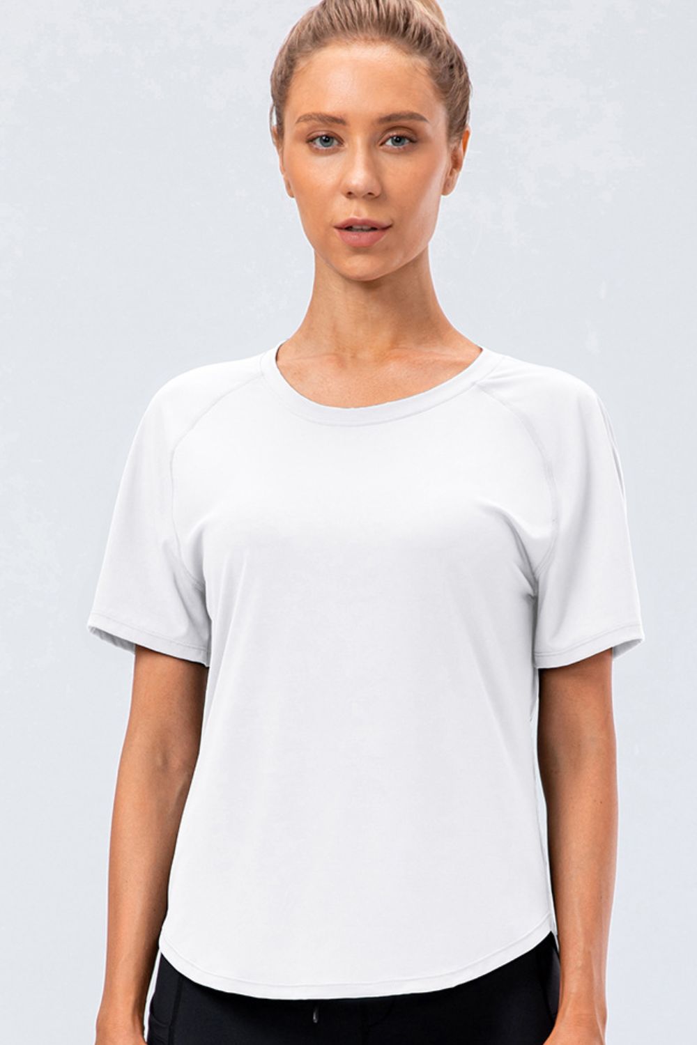 Round Neck Raglan Sleeve Active Tee  - Doll Fits
