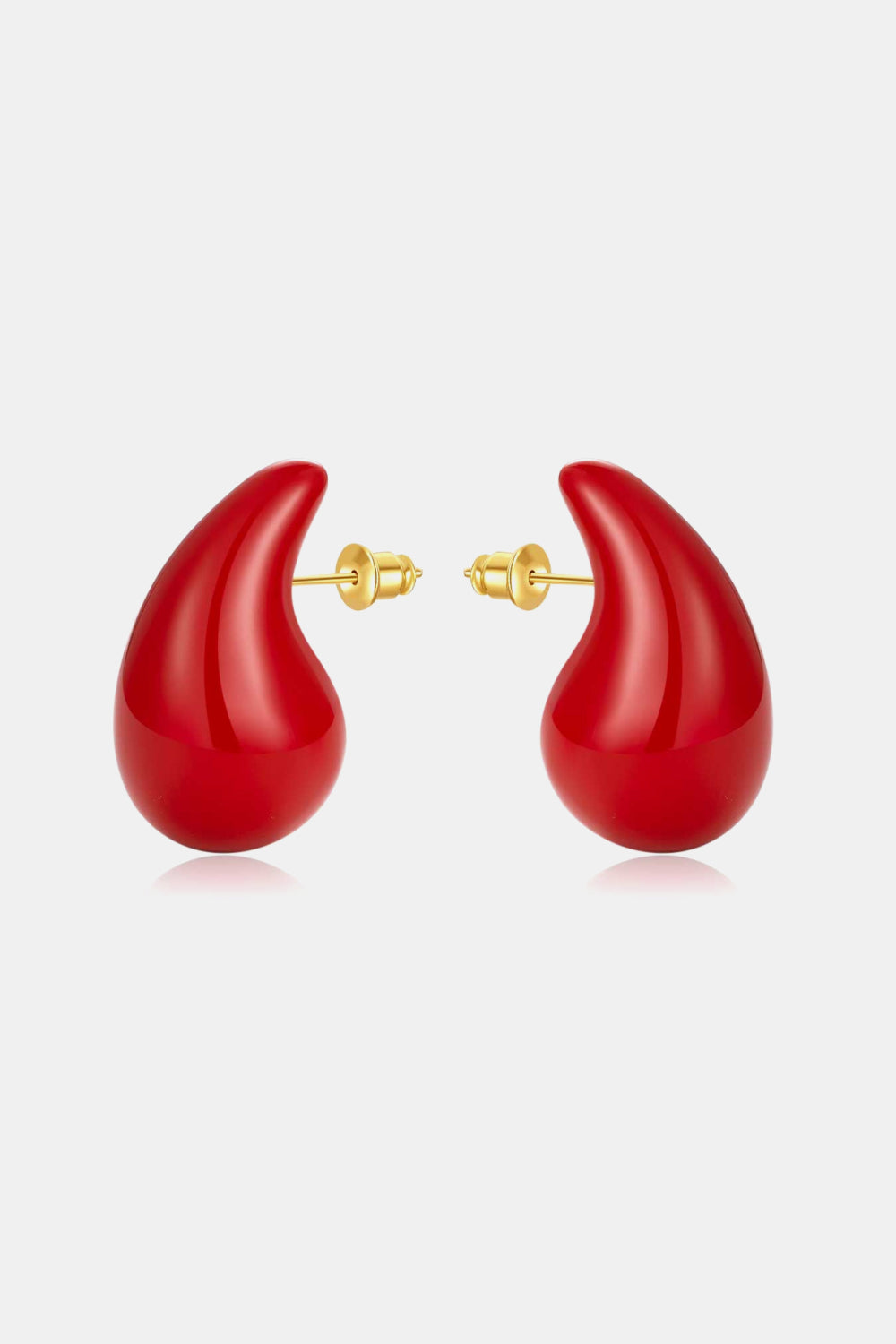 Big Size Water Drop Brass Earrings  Earrings- Doll Fits