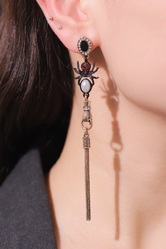 18K Gold-Plated Spider Drop Earrings  Earrings- Doll Fits