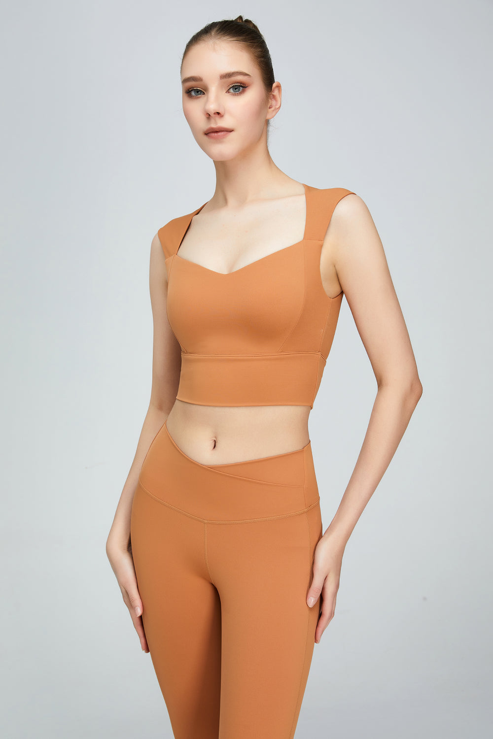 Sweat Absorbing Sleeveless Sports Bra  - Doll Fits