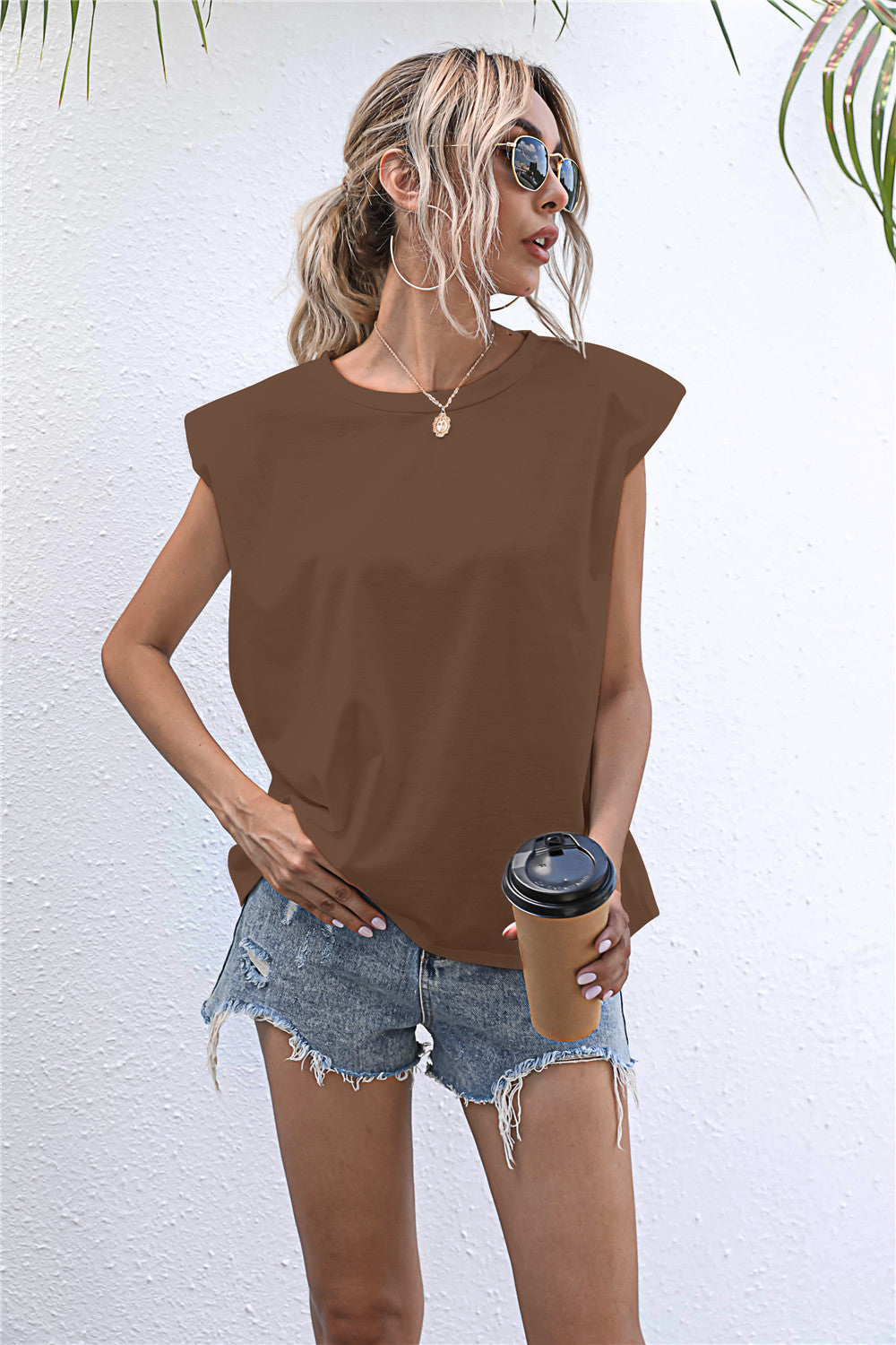 Round Neck Cap Sleeve Tee  - Doll Fits