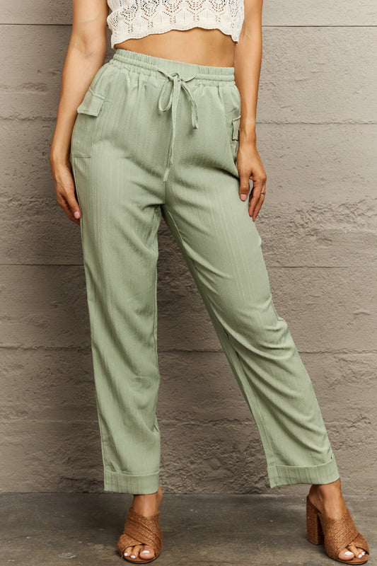 Tie Waist Long Pants  - Doll Fits