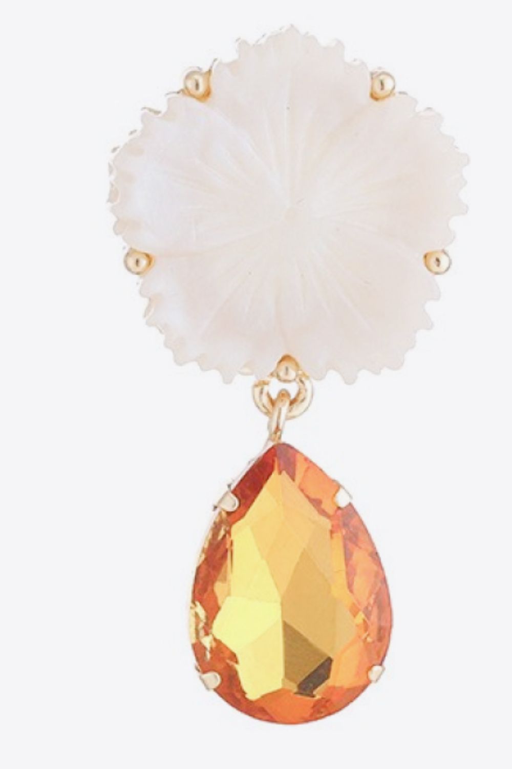 Contrast Teardrop Drop Earrings  Earrings- Doll Fits