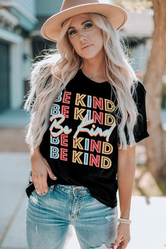 BE KIND Graphic Short Sleeve Tee  Shirts & Tops- Doll Fits
