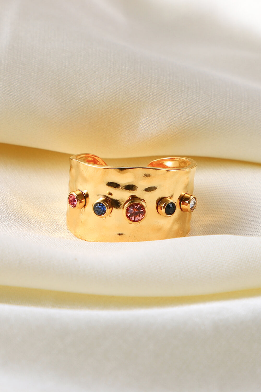 18K Gold-Plated Zircon Ring  Rings- Doll Fits