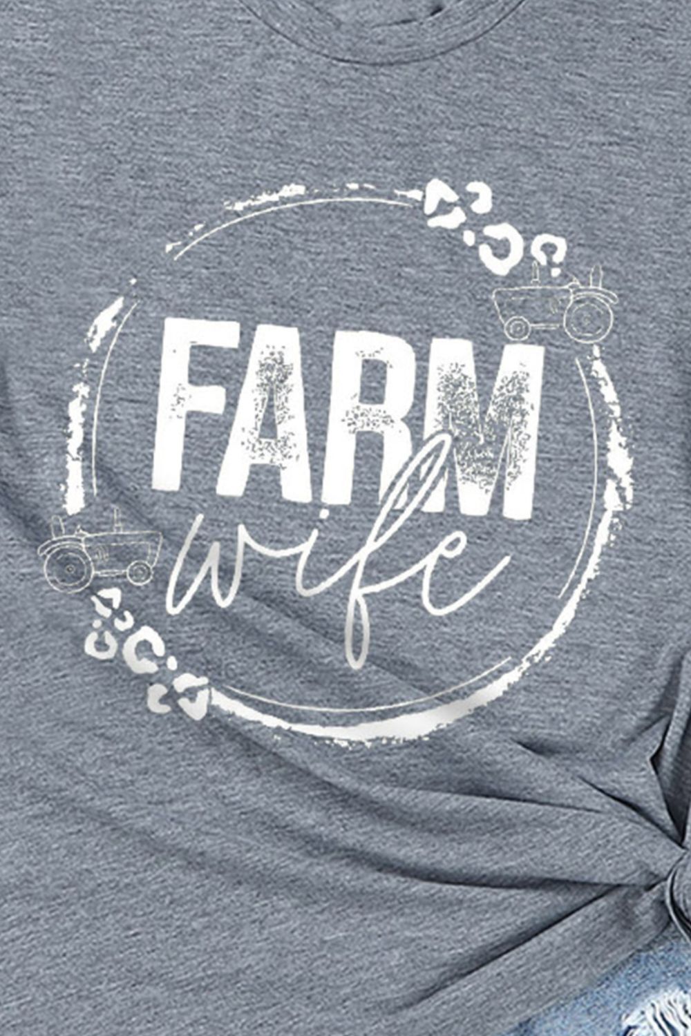 FARM WIFE Graphic Tee Shirt  Shirts & Tops- Doll Fits