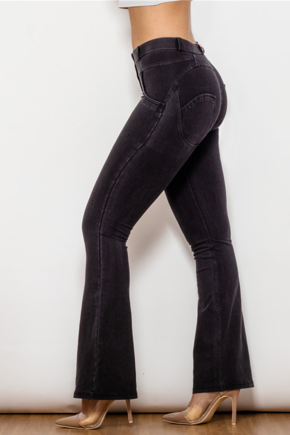 Buttoned Flare Jeans  Pants- Doll Fits