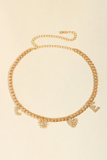 LOVE Alloy Belt  - Doll Fits