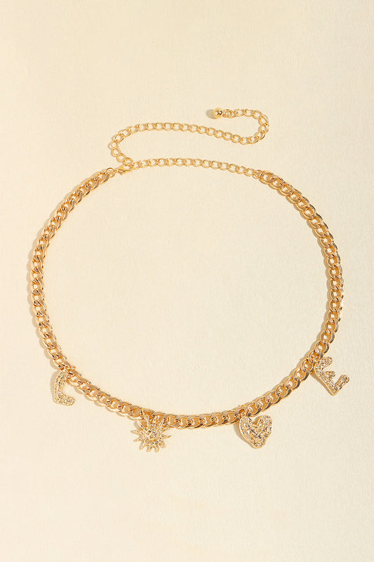 LOVE Alloy Belt  - Doll Fits