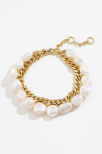 Two-Tone Double-Layered Bracelet  Bracelets- Doll Fits
