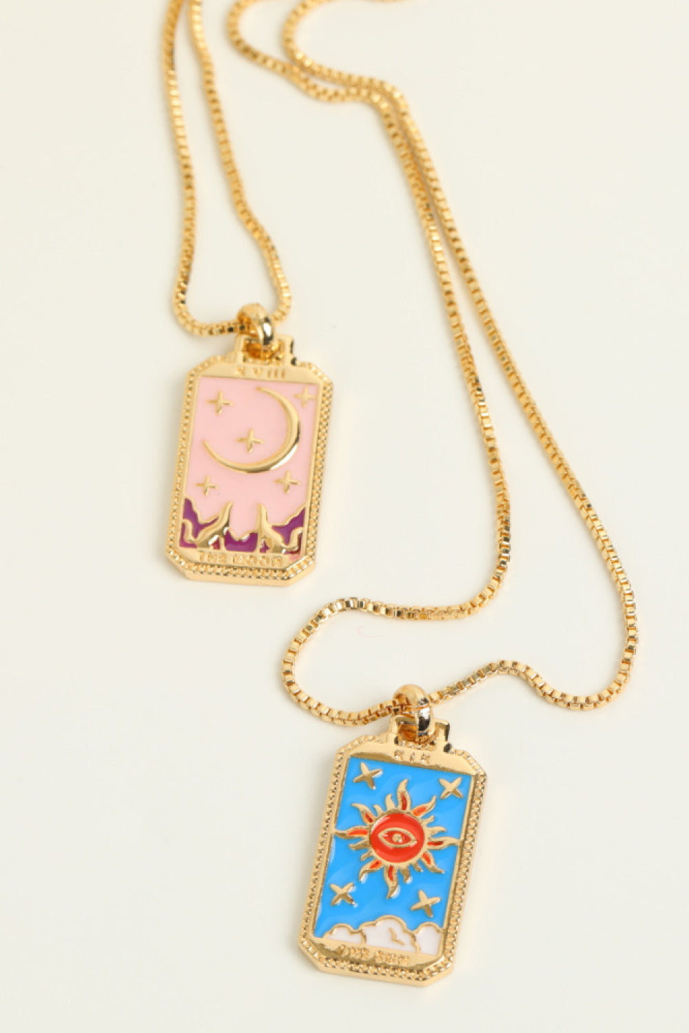 Tarot Card Pendant Copper Necklace  Necklaces- Doll Fits