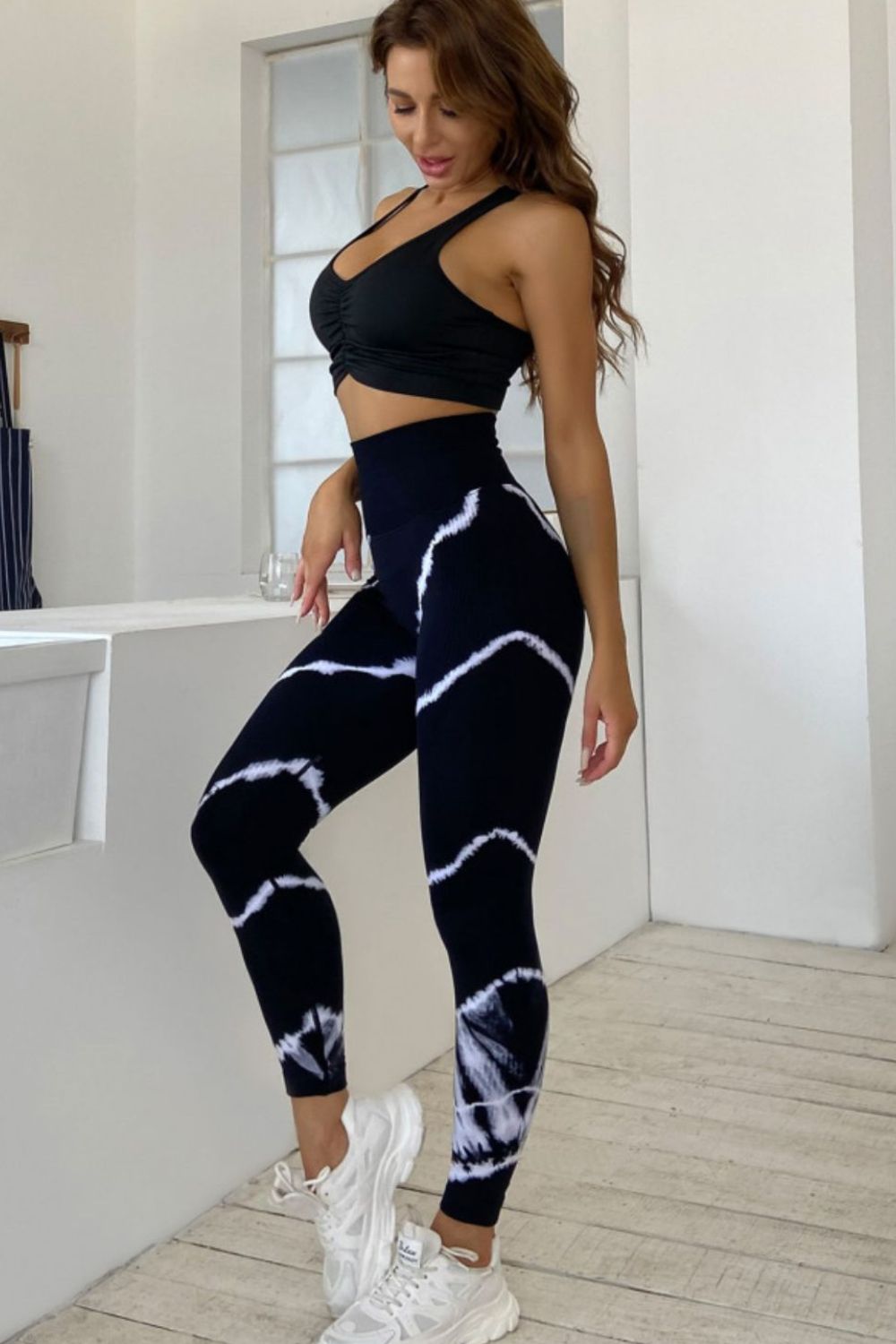 Slim Fit High Waist Long Active Pants  - Doll Fits
