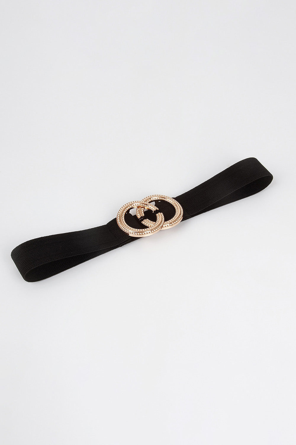 Double Hoop Buckle Elastic Belt  Belts- Doll Fits